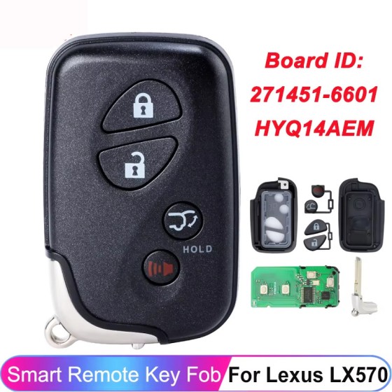 4 Buttons Smart Key 314.3/433Mhz 89904-60A00 HYQ14AEM 271451-6601(No logo/With logo)