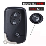 Lexus Smart Key 2/2+1/3/3+1 Buttons 314.3 Mhz PN: 89904-30270 / HYQ14AAB (0140 Board)(No logo/With logo)