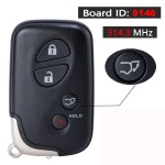 Lexus Smart Key 2/2+1/3/3+1 Buttons 314.3 Mhz PN: 89904-30270 / HYQ14AAB (0140 Board)(No logo/With logo)