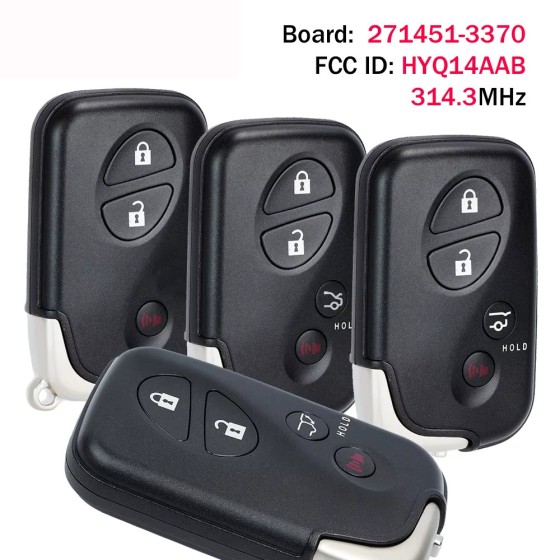 2+1/3+1 Button Smart Key 314.3MHz HYQ14AAB 271451-3370 (No logo/With logo)
