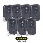 Lexus 2/3 Buttons B blade smart key shell(No logo/With logo)