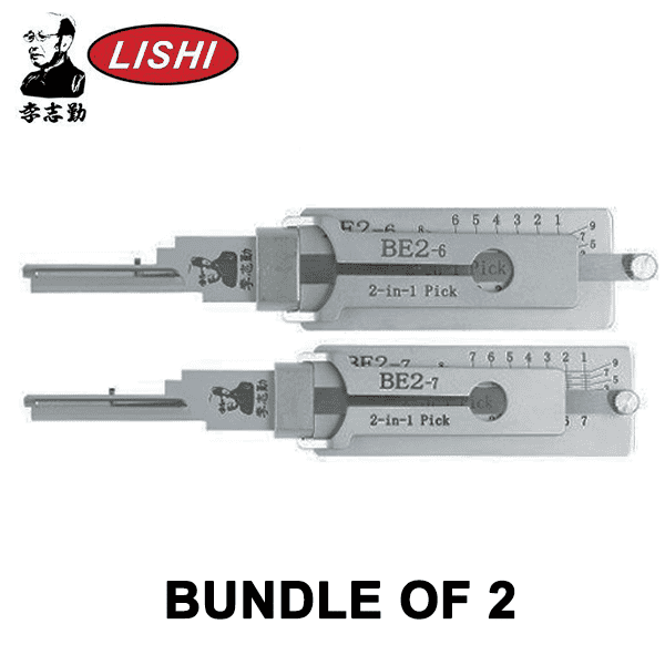 BE2 BEST A / 6-Pin & 7-Pin / 2-In-1 Residential Tool / BEST A / AG (BUNDLE Of 2 Lishi Tools)