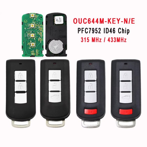 2/3/2+1/3+1 Buttons OUC644M-KEY-N/E ID46 Chip 315Mhz(No logo/With logo)
