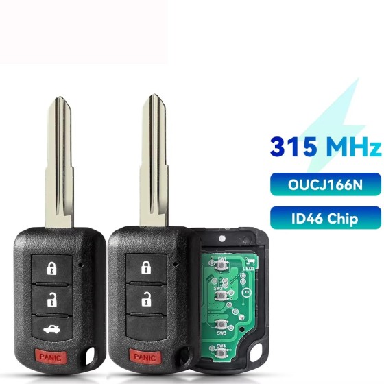 Mitsubishi 2+1/3+1 Buttons P/N: 6370B944 315MHz ID46 OUCJ166N(No logo)