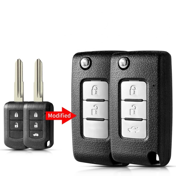 Mitsubishi 2/3 Buttons flip key shell  MIT11R(With logo)