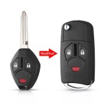 Mitsubishi Flip Folding 2+1/3+1 Buttons Remote Key Shell MIT11R Blade