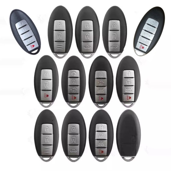 Nissan key shell 2/2+1/3/3+1/4+1  buttons(hold left) (No logo/With logo)