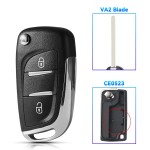 2 /3 Buttons Modified Car Key For Citroen