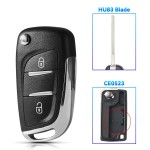 2 /3 Buttons Modified Car Key For Citroen