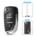 2 /3 Buttons Modified Car Key For Citroen