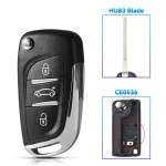 2 /3 Buttons Modified Car Key For Citroen