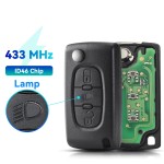 3 Buttons 433Mhz ID46 PCF7941 light Remote Car Key