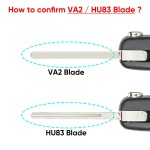 3 Button Car key Case Shell for Peugeot 3BT