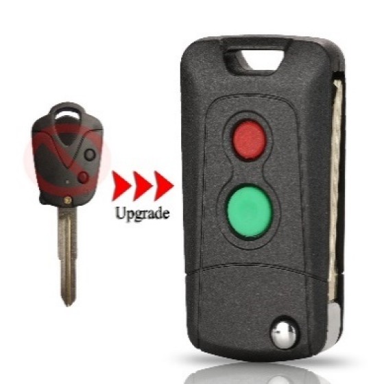 Proton Waja Saga Icin Yedek Wira Persona 2Buttons Remote Car Key Case Cover With MT11R Uncut Blade