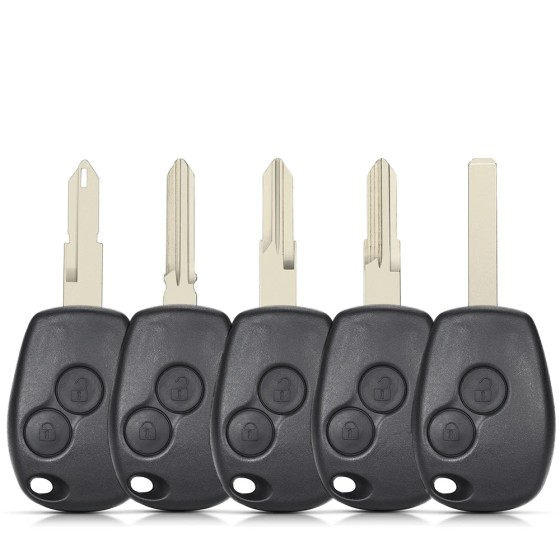 2BTN Car Key Fob Shell Case for Renault NE73/VAC102/VA2/No.153/HU136te Blade(No logo/With logo)