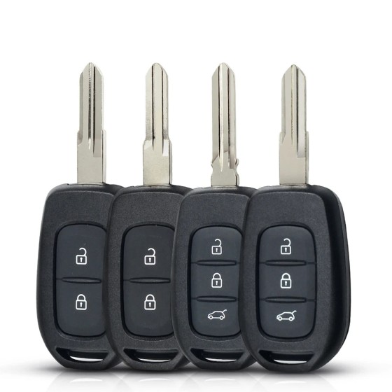 Remote Car Key Shell Fob For Renault 2/3BT Left/No.153/VAC102 Blade(No logo/With logo)