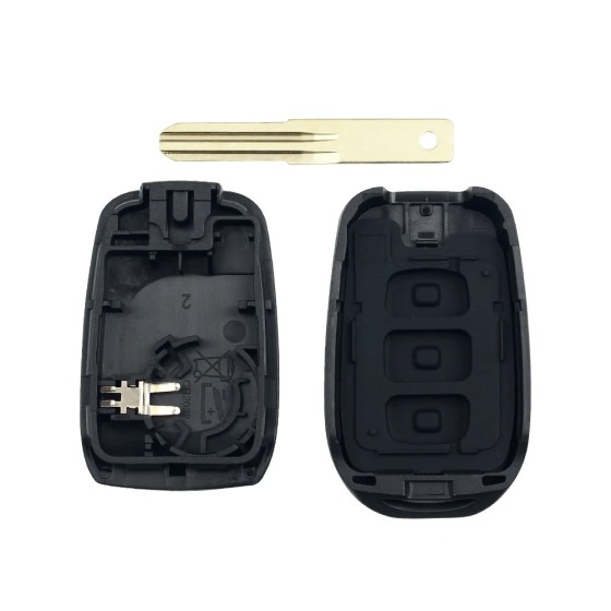 Remote Car Key Shell Fob For Renault 2/3BT Left/No.153/VAC102 Blade(No logo/With logo)
