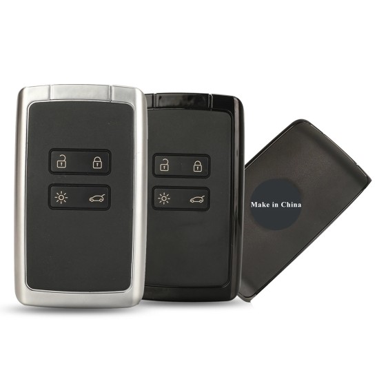 4 Button Smart Remote Key Case Shell Cover Black/White(No logo/With logo)