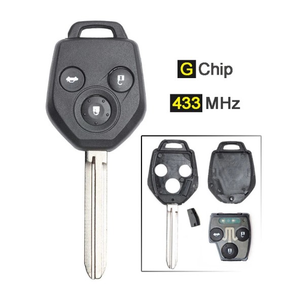 3 Button Remote Key Fob key 433MHz G Chip(No logo)