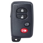Toyota Smart Key Cover 2/2+1/3/4 Buttons Black(No logo/With logo)