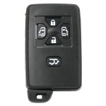 Toyota smart key shell 3/4/5 Buttons Silver/Black(No logo/With logo)
