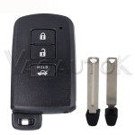 Toyota smart key shell 2/3/2+1/3+1 Buttons Black(No logo/With logo)