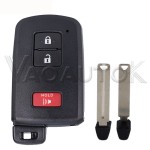 Toyota smart key shell 2/3/2+1/3+1 Buttons Black(No logo/With logo)