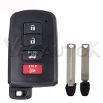 Toyota smart key shell 2/3/2+1/3+1 Buttons Black(No logo/With logo)
