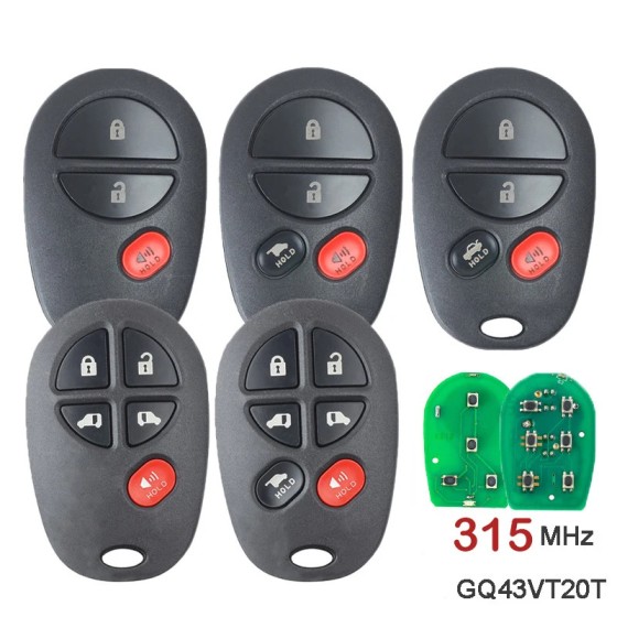315MHz GQ43VT20T P/N: 89742-06030 Remote Car Key Fob
