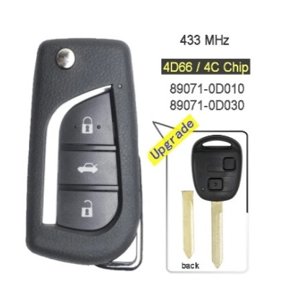 433MHz 4D66/4CChip P/N: 89071-0D010/ 89071-0D030 Upgraded