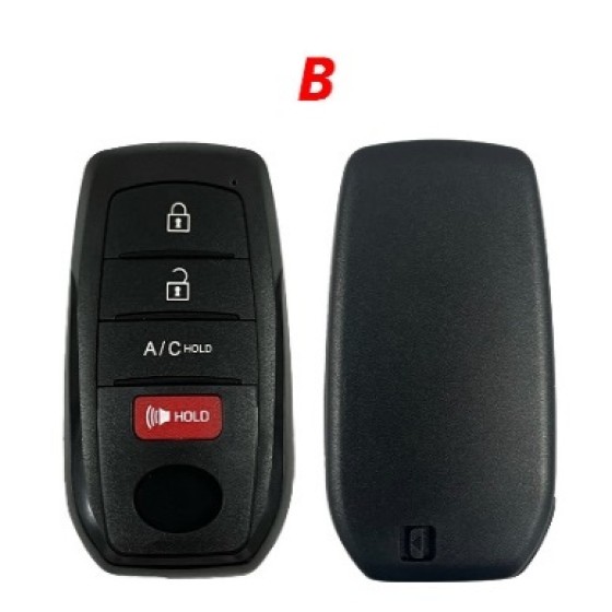 TOY 2+1/3+1/4+1/5+1/5/2/3/4 buttons smart keys for aftermarket PCB with logo (back side NO)
