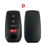 TOY 2+1/3+1/4+1/5+1/5/2/3/4 buttons smart keys for aftermarket PCB with logo (back side NO)