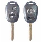 Toyota 2/3 Buttons TOY43 Blade(With logo)