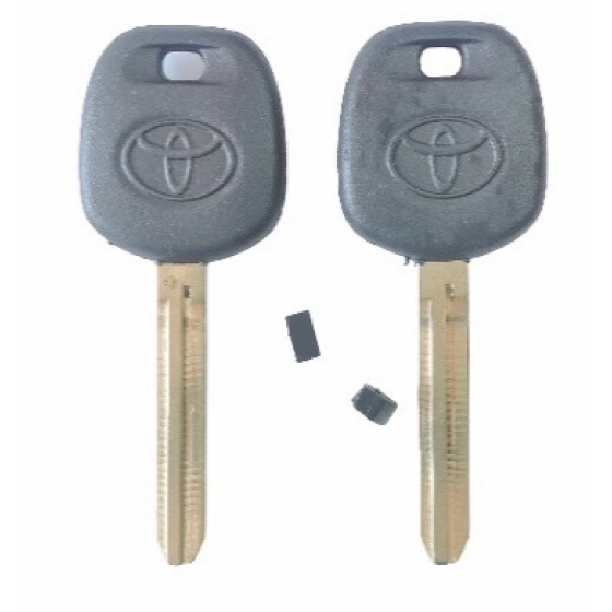Transponder Key Shell Left blade(Soft glue) TUP(Whit Logo))