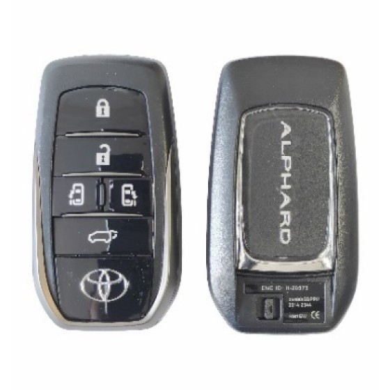 Toyota 5 Buttons Board No:0120 433/315/312 Mhz 8A Chip (Alphard Logo/Vellfire logo)