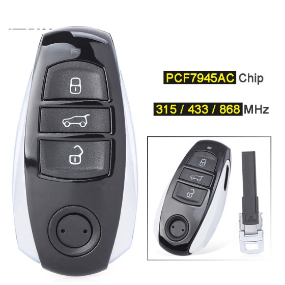 Volkswagen Touareg 3 Button 315/433/868MHz PCF7945AC Chip(No logo/With logo)