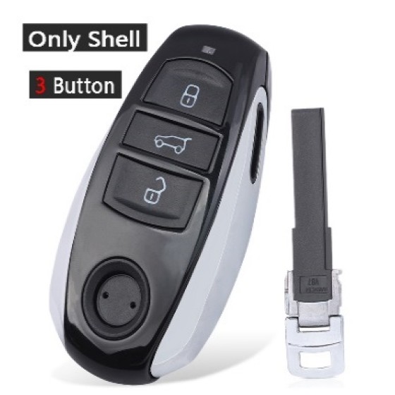 Volkswagen Vw Touareg 3/3+1 Button Smart Remote Car Key Shell Case Fob