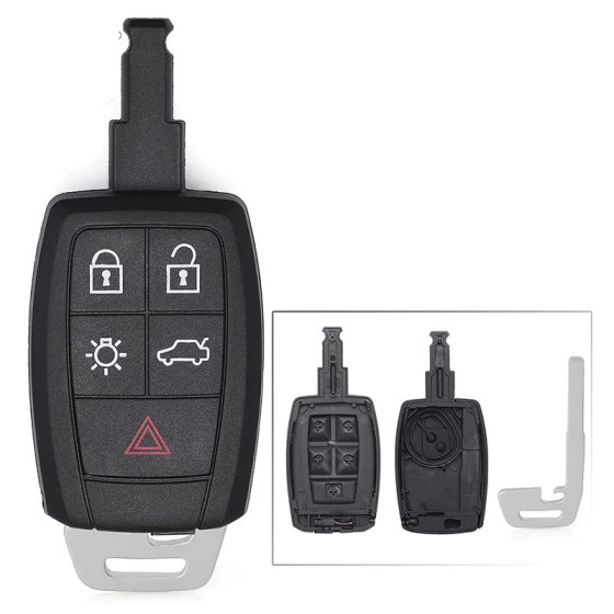 5 Button Remote Car Key Shell Case(No logo/With logo)