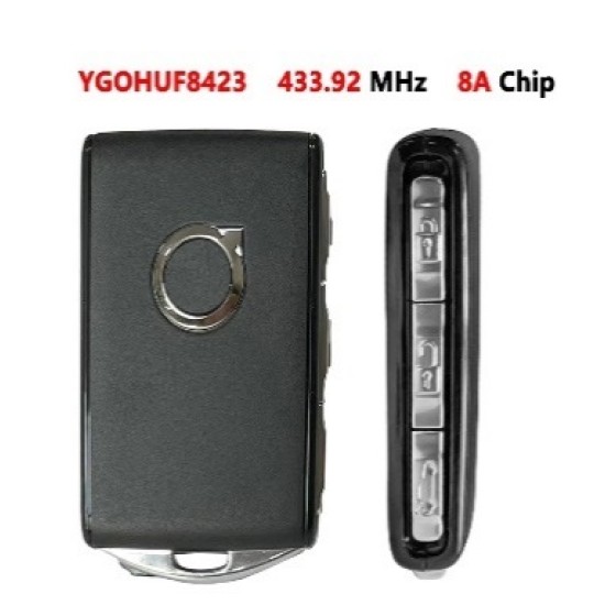 Original 4 Button Smart Remote Key 8A Chip 433Mhz