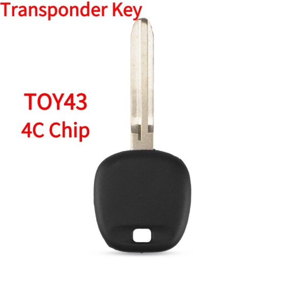 Toyota Transponder Key TOY43, Chip: 4C