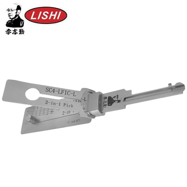 SC4 / 6-Pin / Schlage Keyway Tool / 2-In-1 Pick & Decoder / Large Format Interchangeable Core / Left Hand / AG